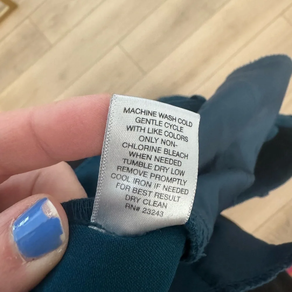 NY&CO Dark Teal Stretch Boot Cut Dress Pants - Size 12 - Picture 5 of 8